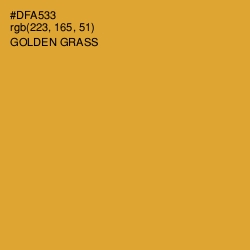 #DFA533 - Golden Grass Color Image